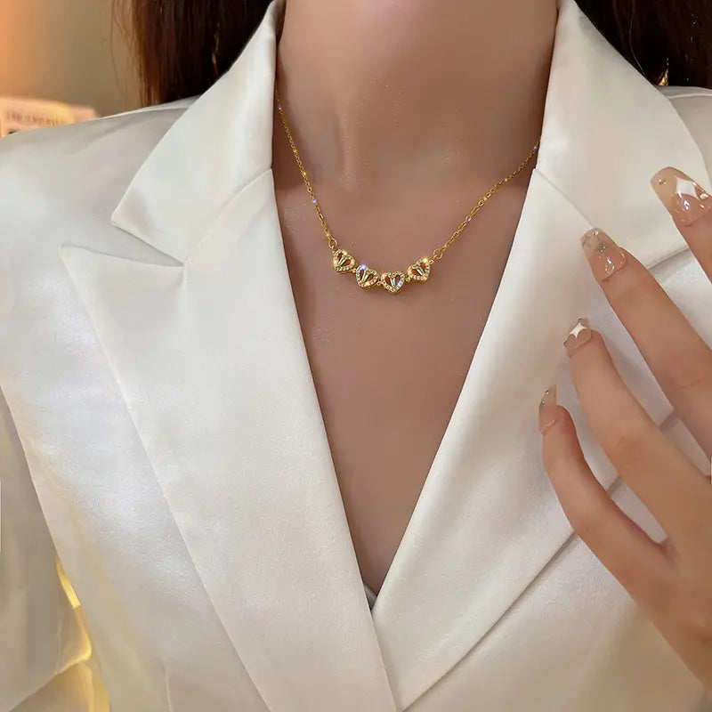 Collar " Trébol y corazones"