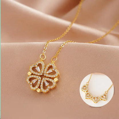 Collar " Trébol y corazones"