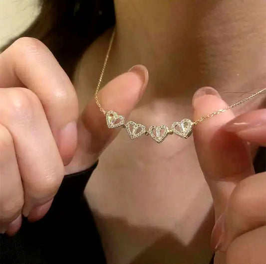 Collar " Trébol y corazones"